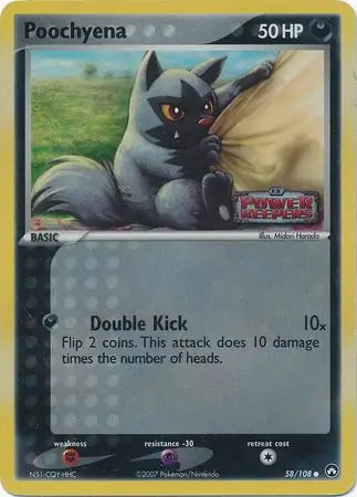 EX Power Keepers Poochyena #58/108 reverse holo